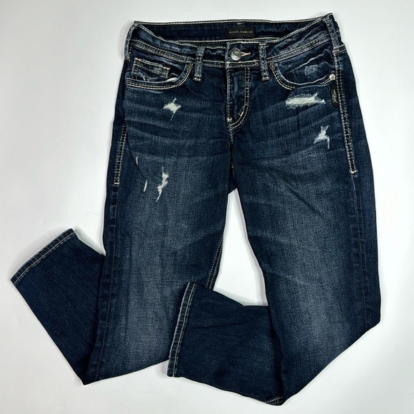 Silver Jeans Suki Capri Jeans Size 26x22.5 - Picture 1 of 11